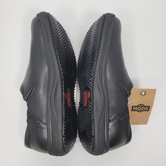 Mozo Spider Oil Slip Resistant Traction Men\'s Black Leather Clog US Size 10 NWT main image 4